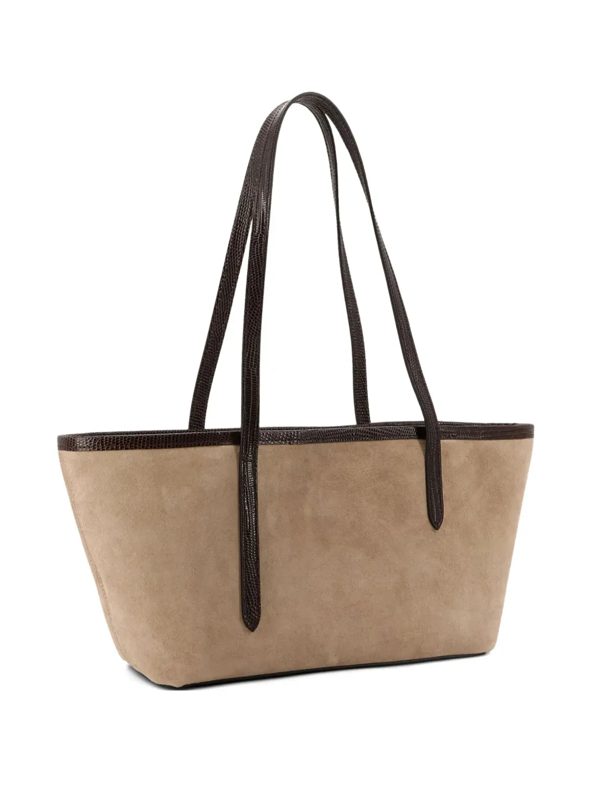 ATP Atelier Gaiba printed-lizard suede tote bag - Neutrals - 画像3