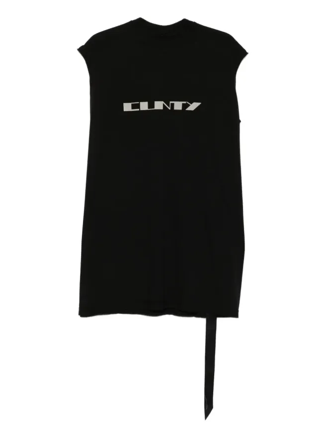 Rick Owens DRKSHDW Rick Owens DRKSHDW グラフィックプリント ノースリーブTシャツ - ブラックの商品画像