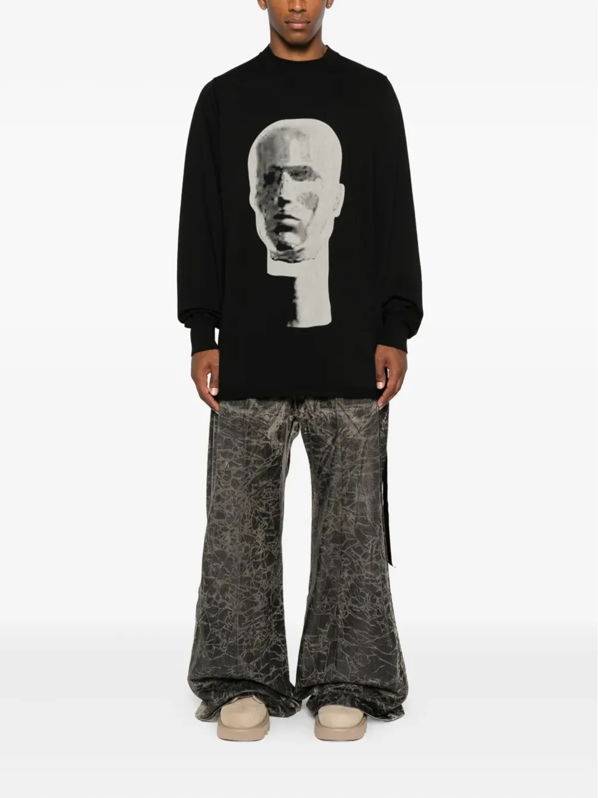 Rick Owens DRKSHDW グラフィックプリント長袖セーター - 画像2