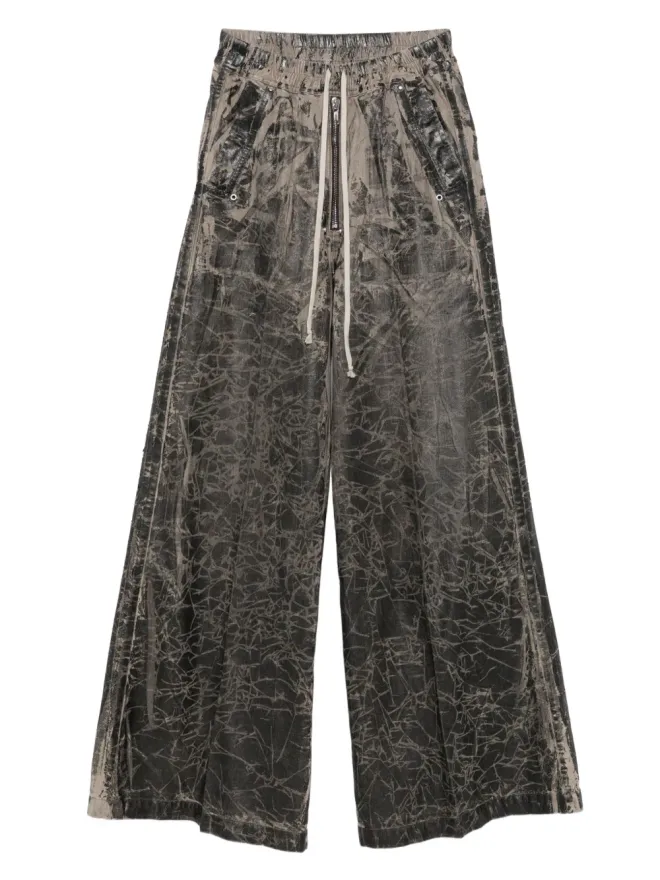 Rick Owens DRKSHDW Rick Owens DRKSHDW クラッカード風ジップパンツの商品画像