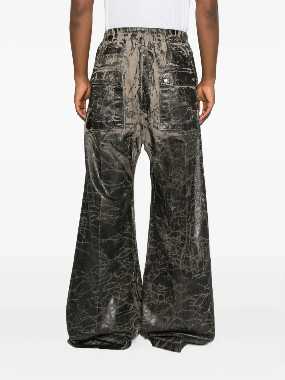 Rick Owens DRKSHDW クラッカード風ジップパンツ - 画像4
