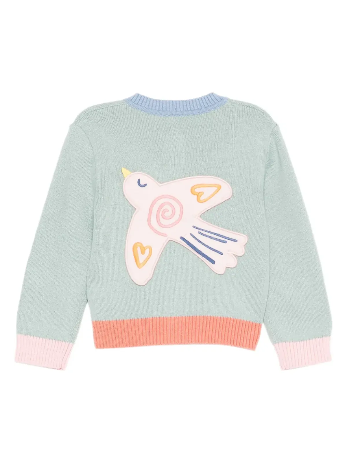 Stella McCartney Kids 鳥パッチ付きカーディガン - 画像2