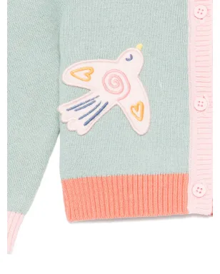 Stella McCartney Kids 鳥パッチ付きカーディガン - サムネイル3