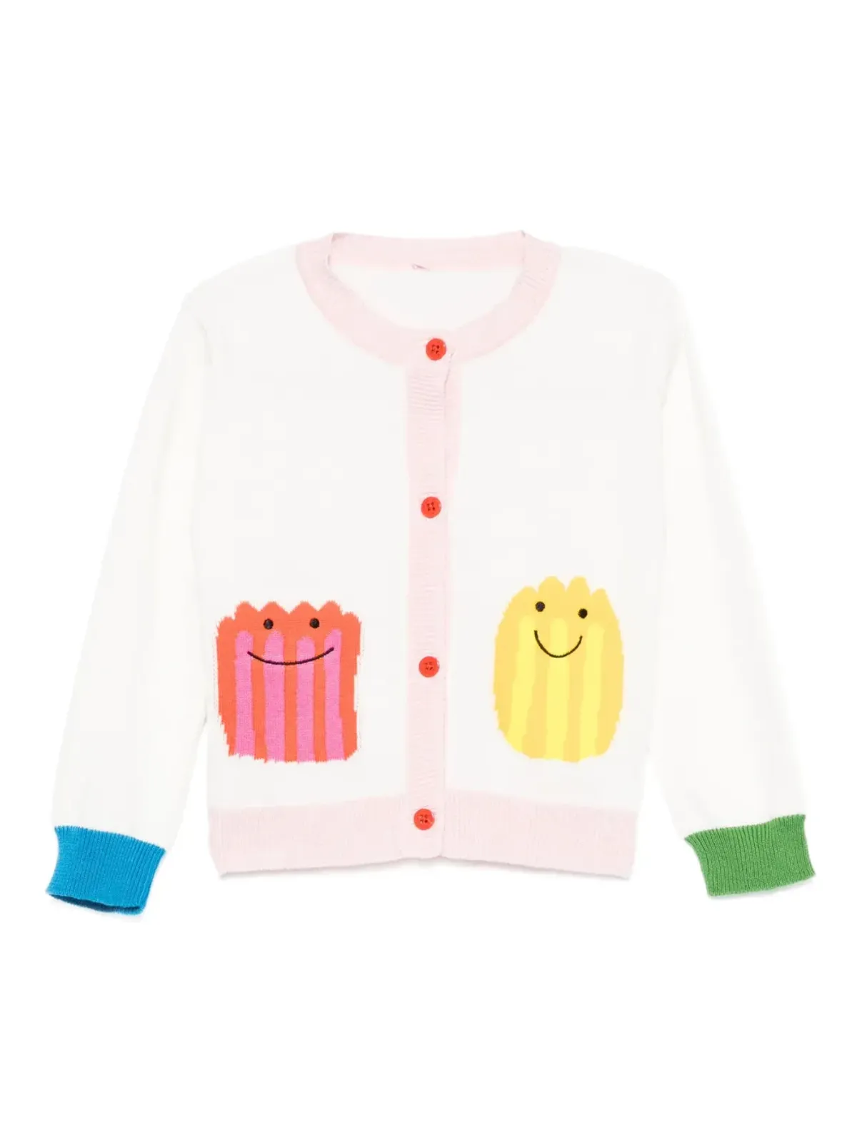 Stella McCartney Kids ハッピーフェイス カーディガン - 画像1