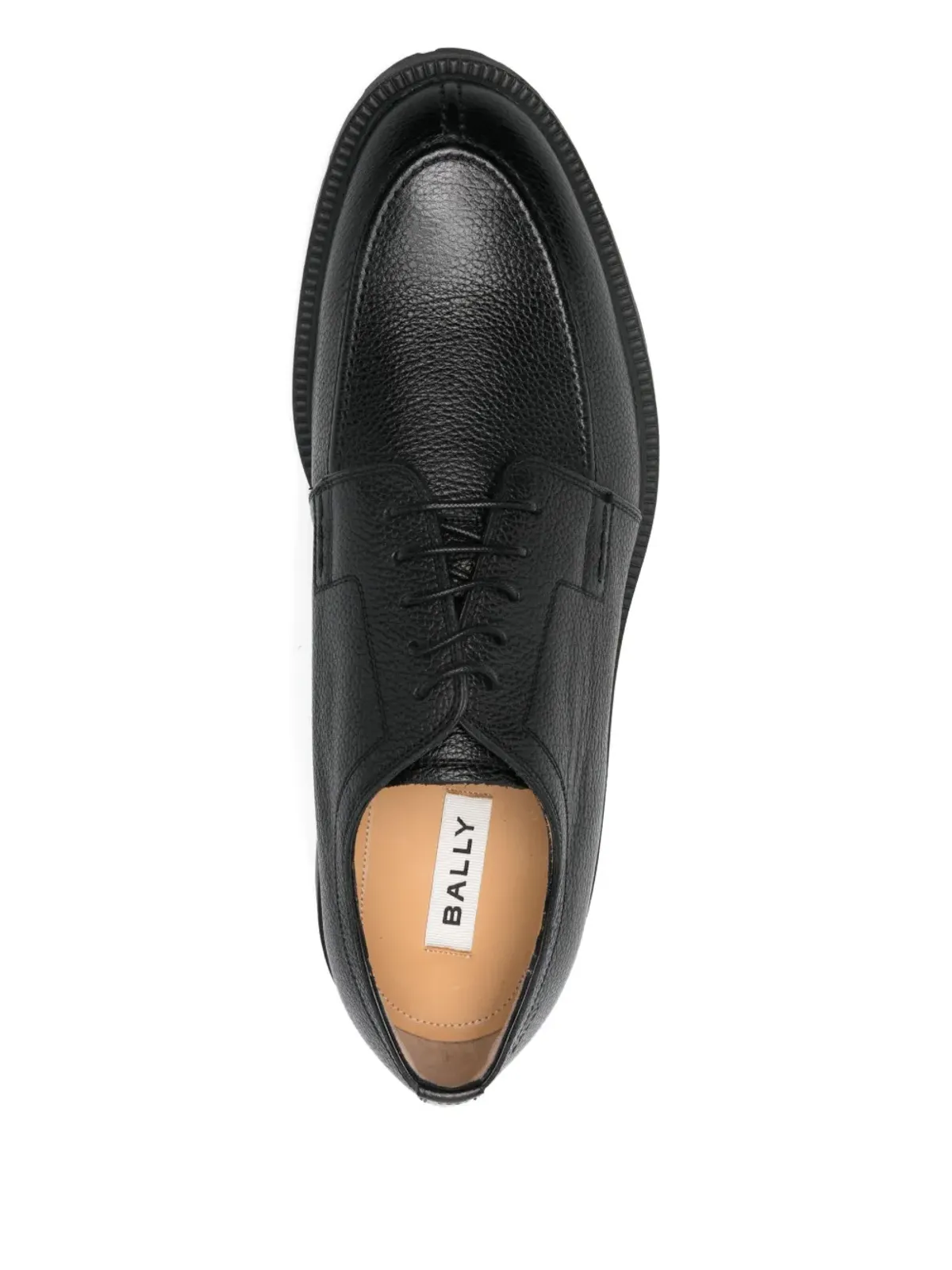 Bally Eduard テクスチャードレザー ダービーシューズ - ブラック - 画像4