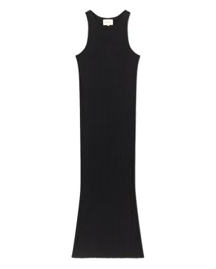 LouLou de Saison ribbed sleeveless maxi day dress - Black - サムネイル1