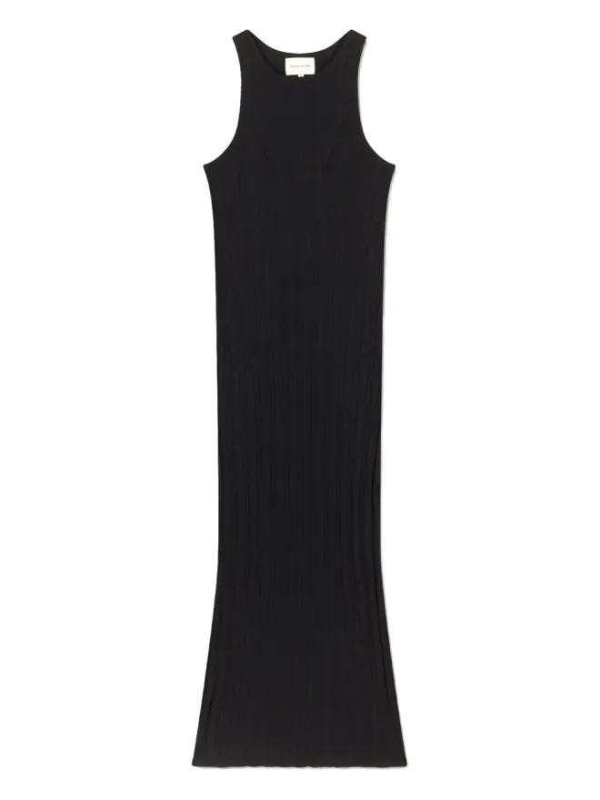 Loulou de Saison LouLou de Saison ribbed sleeveless maxi day dress - Blackの商品画像
