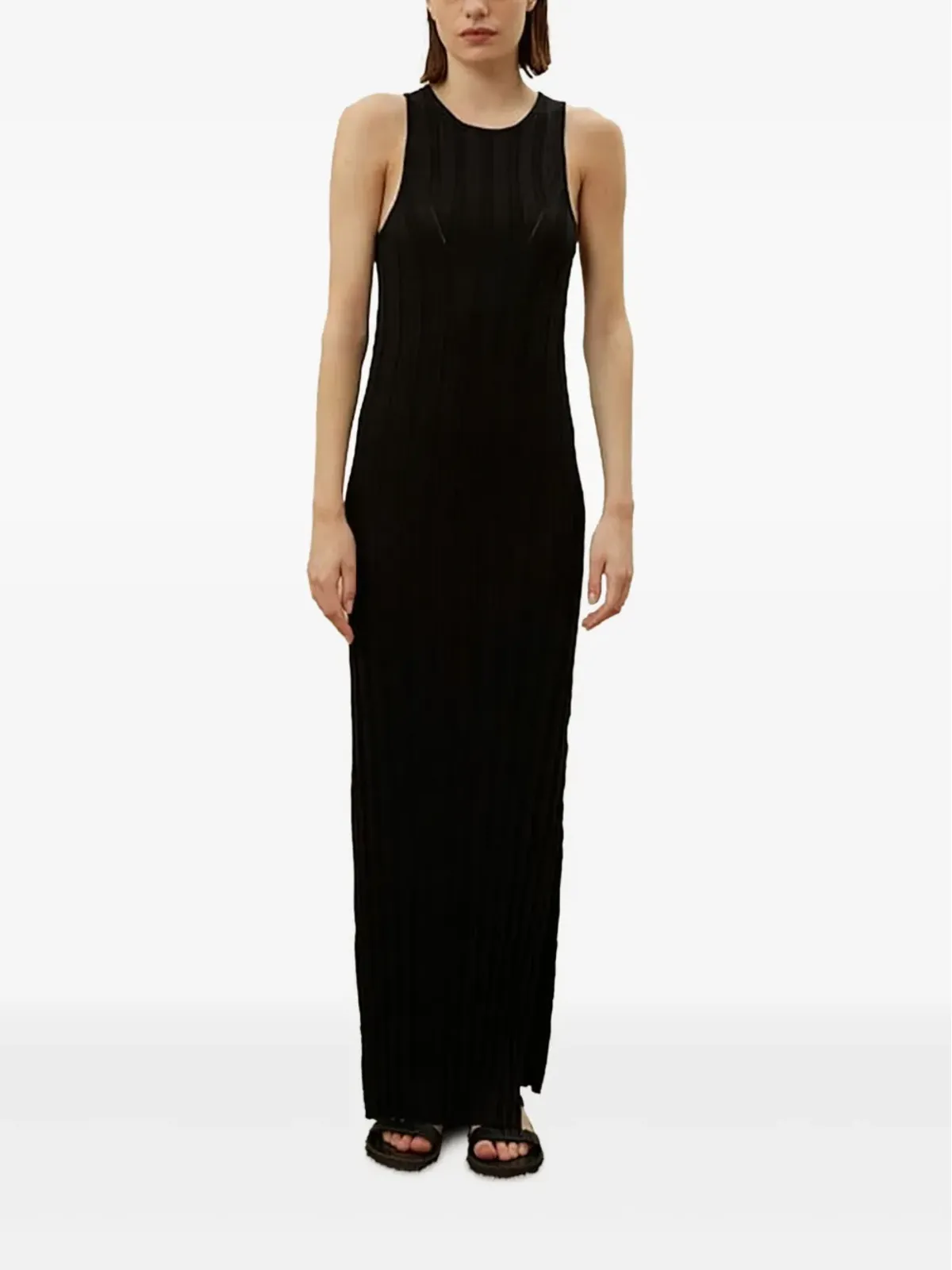 LouLou de Saison ribbed sleeveless maxi day dress - Black - 画像2
