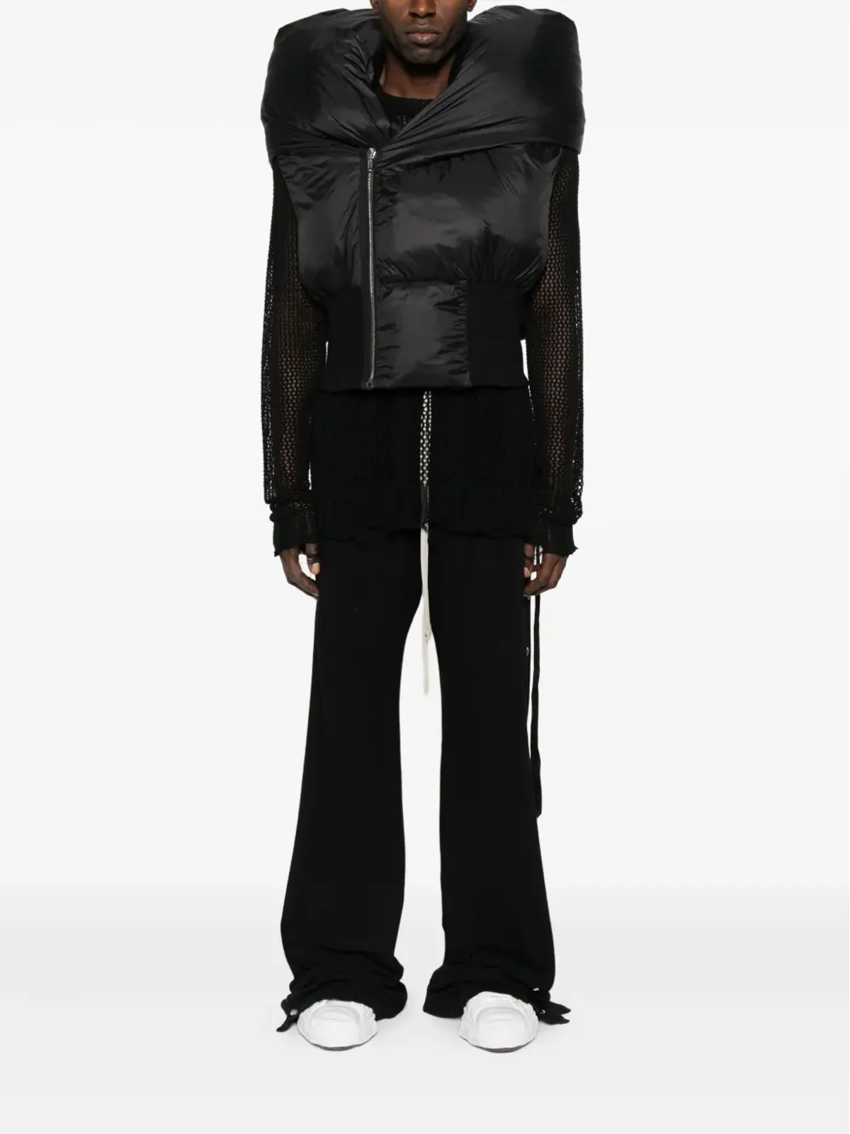 Rick Owens DRKSHDW パッド入りフード付きベスト - 画像2