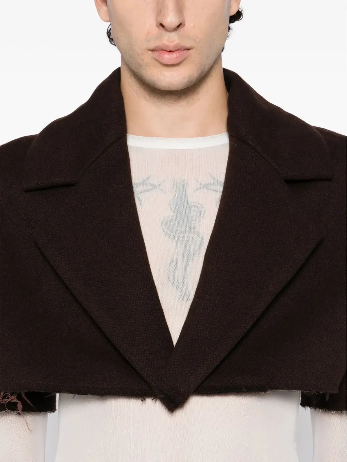SONIA CARRASCO cropped jacket - Brown - 画像5