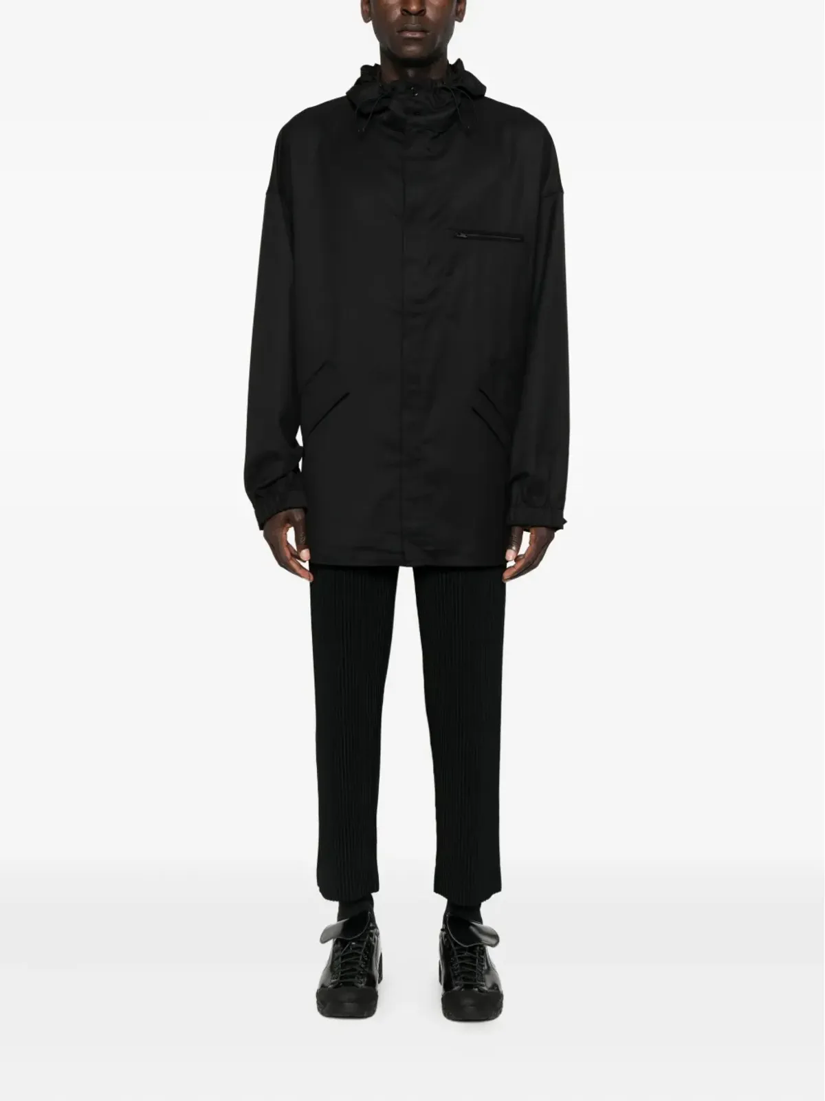 Y-3 スリーストライプ フーディー - 画像2