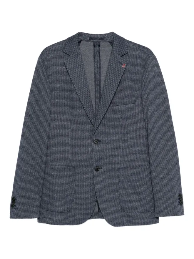 LIU JO LIU JO チェック柄シングルブレストブレザー - ブルーの商品画像