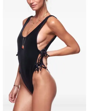 Reina Olga ボウイ ベルベット レースアップ 水着 - サムネイル2