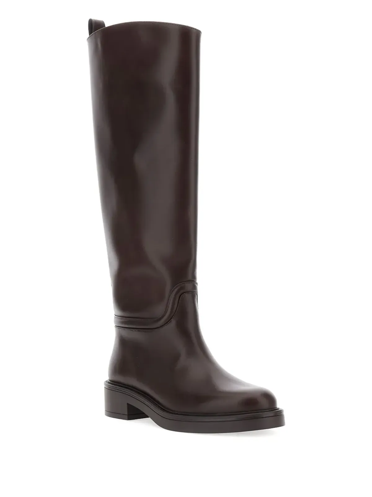 Stuart Weitzman セルリア レザー ライディング ブーツ - 画像2