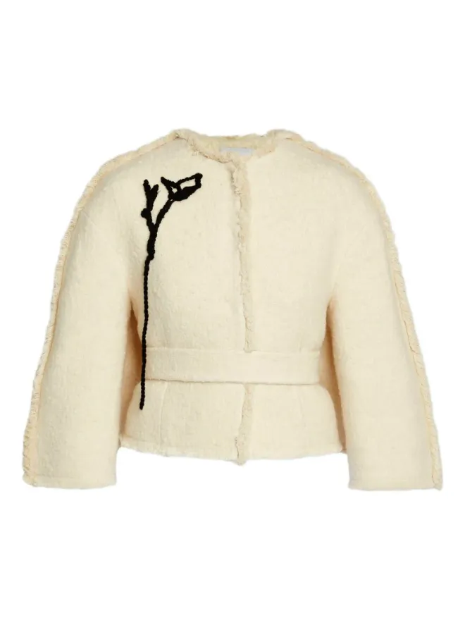 Erdem ERDEM 花柄装飾ベルト付きジャケットの商品画像