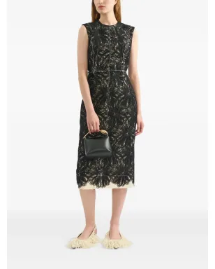 ERDEM レーストリムノースリーブドレス - サムネイル3