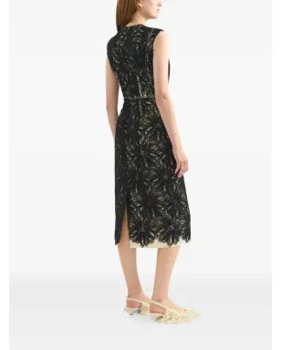ERDEM レーストリムノースリーブドレス - サムネイル4