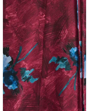 ERDEM 花柄プリントの半袖ドレス - レッド - サムネイル5