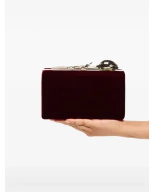 ERDEM ブルーム ローズ装飾ベルベットクラッチバッグ - サムネイル2
