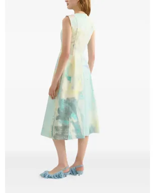 ERDEM ペイントプリント ミディドレス - サムネイル3