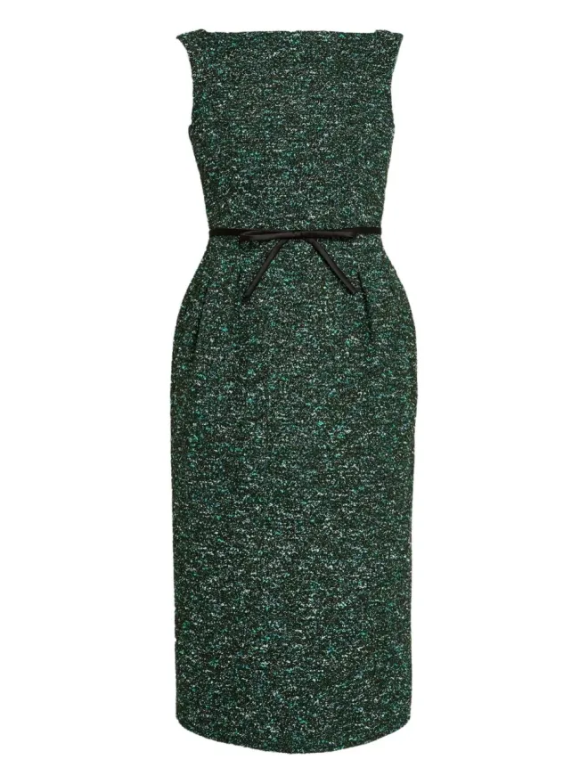 Erdem ERDEM ツイードベルト付きノースリーブドレスの商品画像