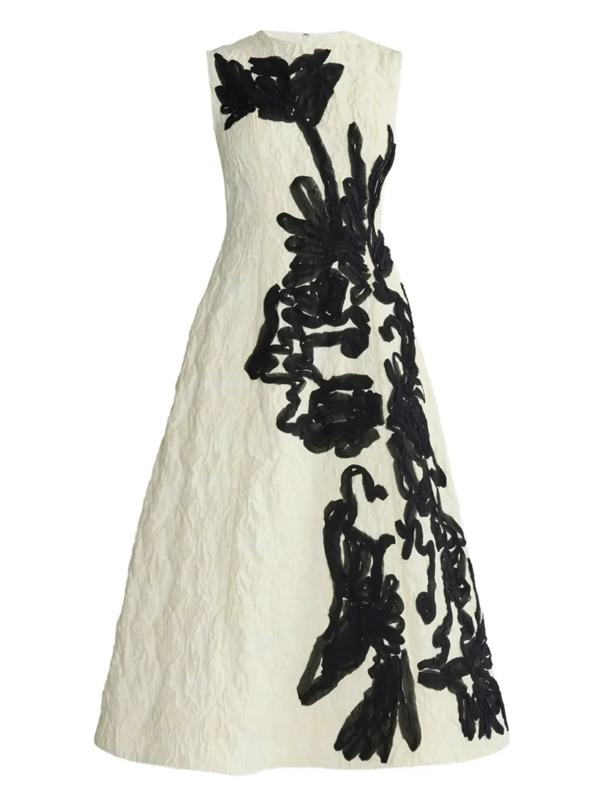 ERDEM フローラルアップリケ ノースリーブ ドレス - 画像1
