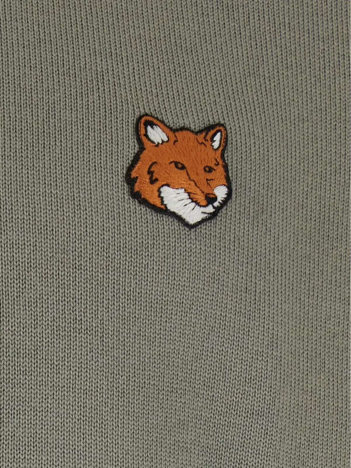 Maison Kitsuné Fox-Head merino-wool sweater - Green - 画像3