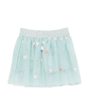 Stella McCartney Kids ハートモチーフ付きチュールスカート - サムネイル2