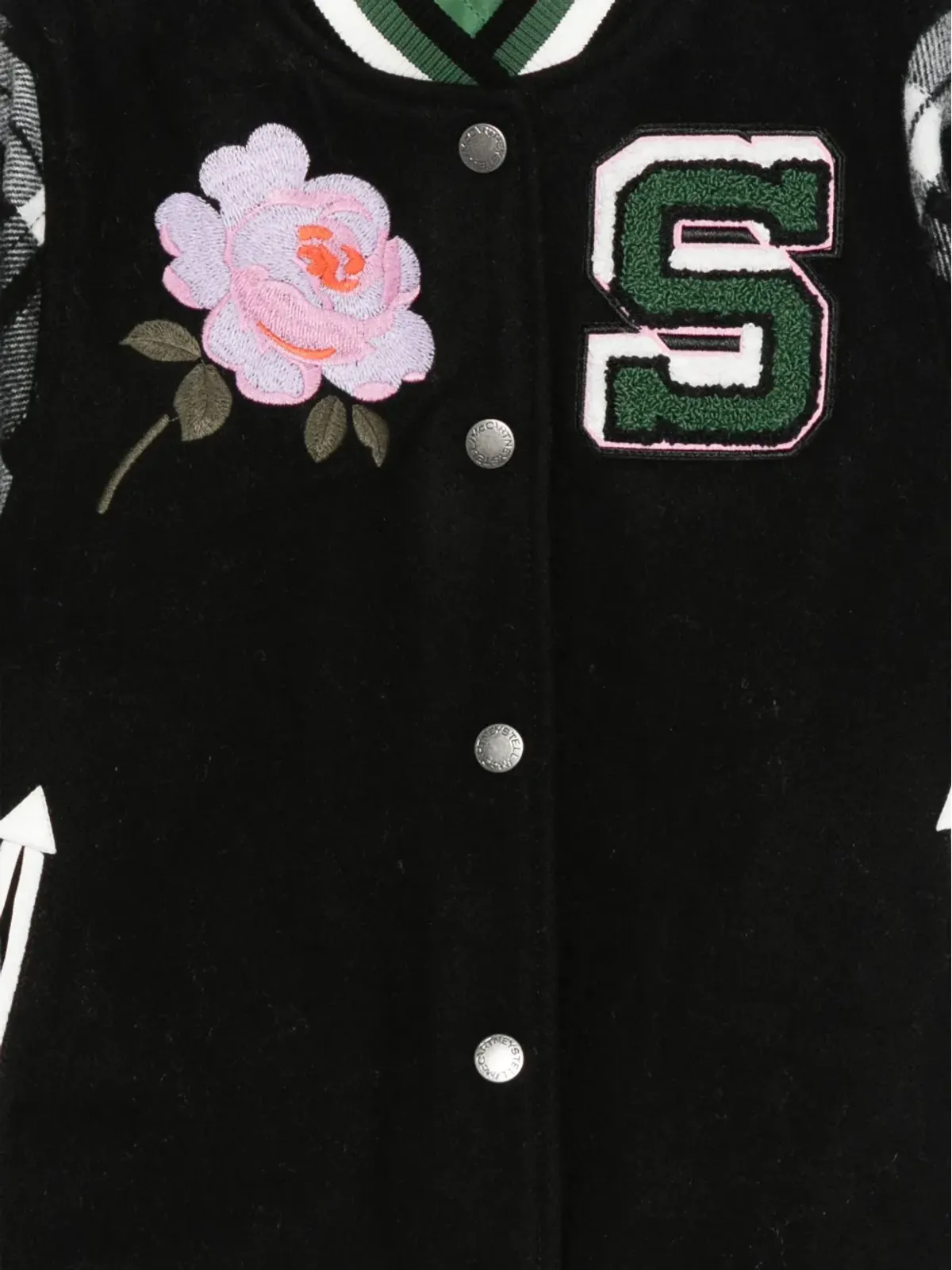 Stella McCartney Kids ローズ刺繍ボンバージャケット - 画像3