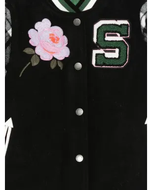 Stella McCartney Kids ローズ刺繍ボンバージャケット - サムネイル3