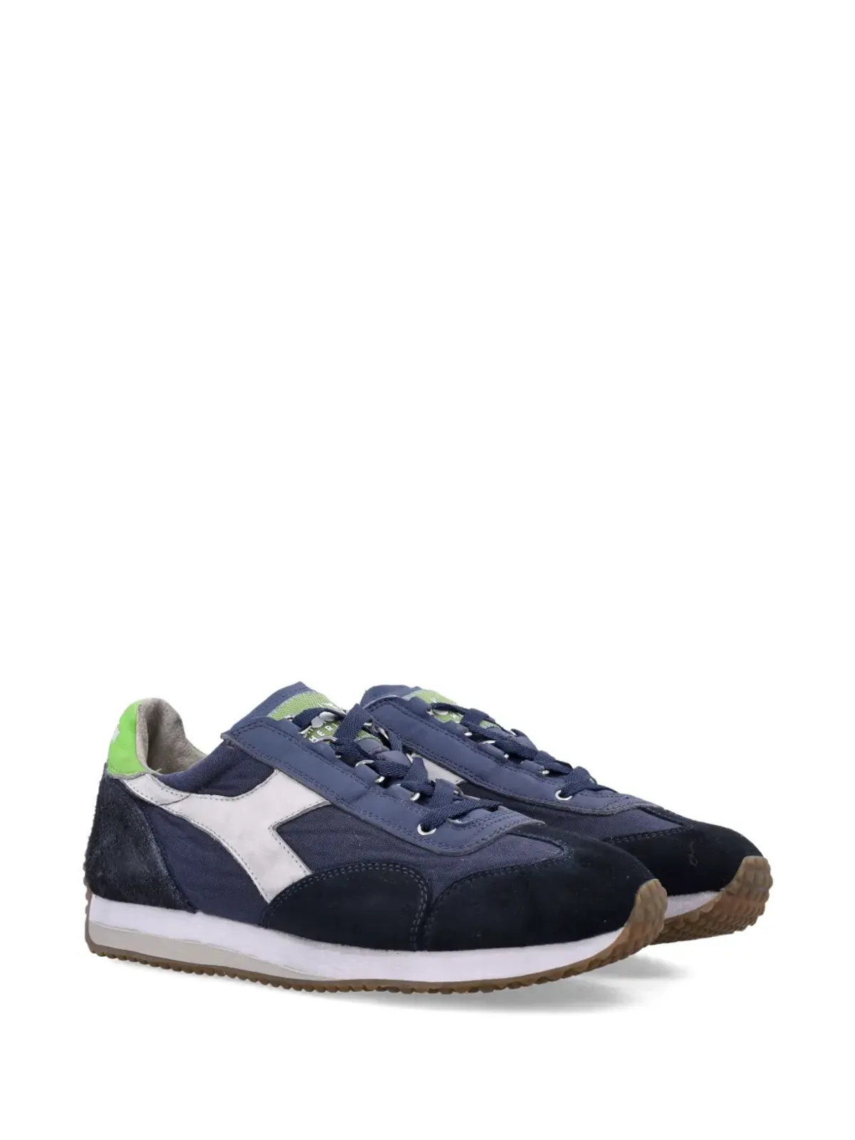 Diadora スウェードパネルド レースアップスニーカー - 画像2