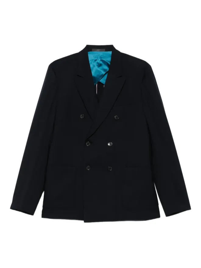 Paul Smith Paul Smith ダブルブレスト パッチポケット ブレザーの商品画像