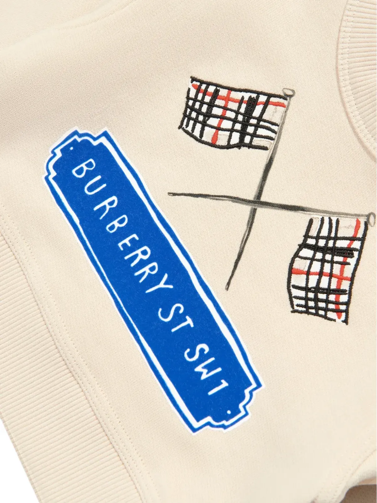 Burberry Kids フラッグプリント スウェットシャツ - 画像4