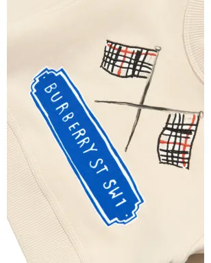 Burberry Kids フラッグプリント スウェットシャツ - サムネイル4