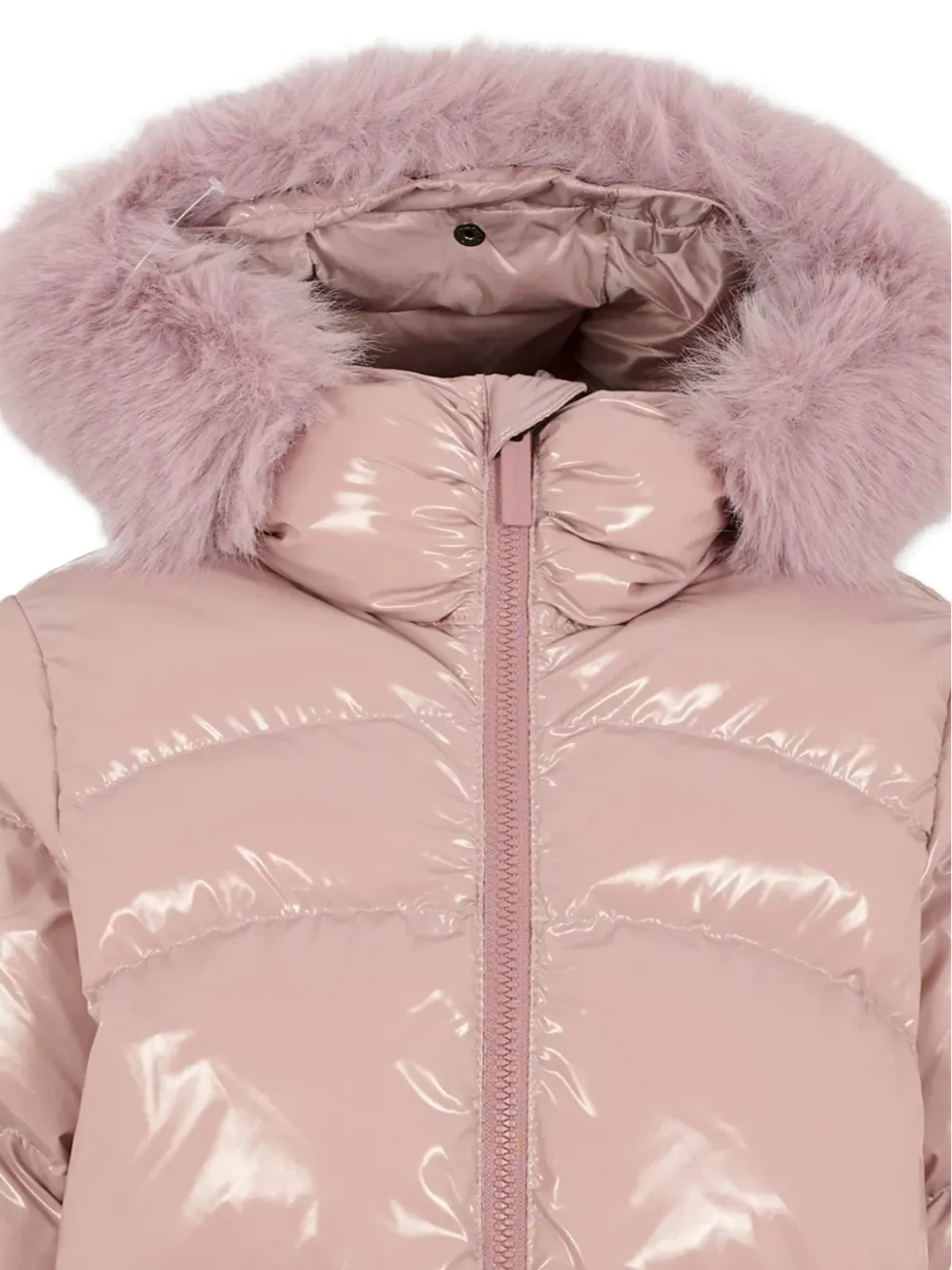 Colmar Kids キルテッド ファー付きジャケット - 画像4