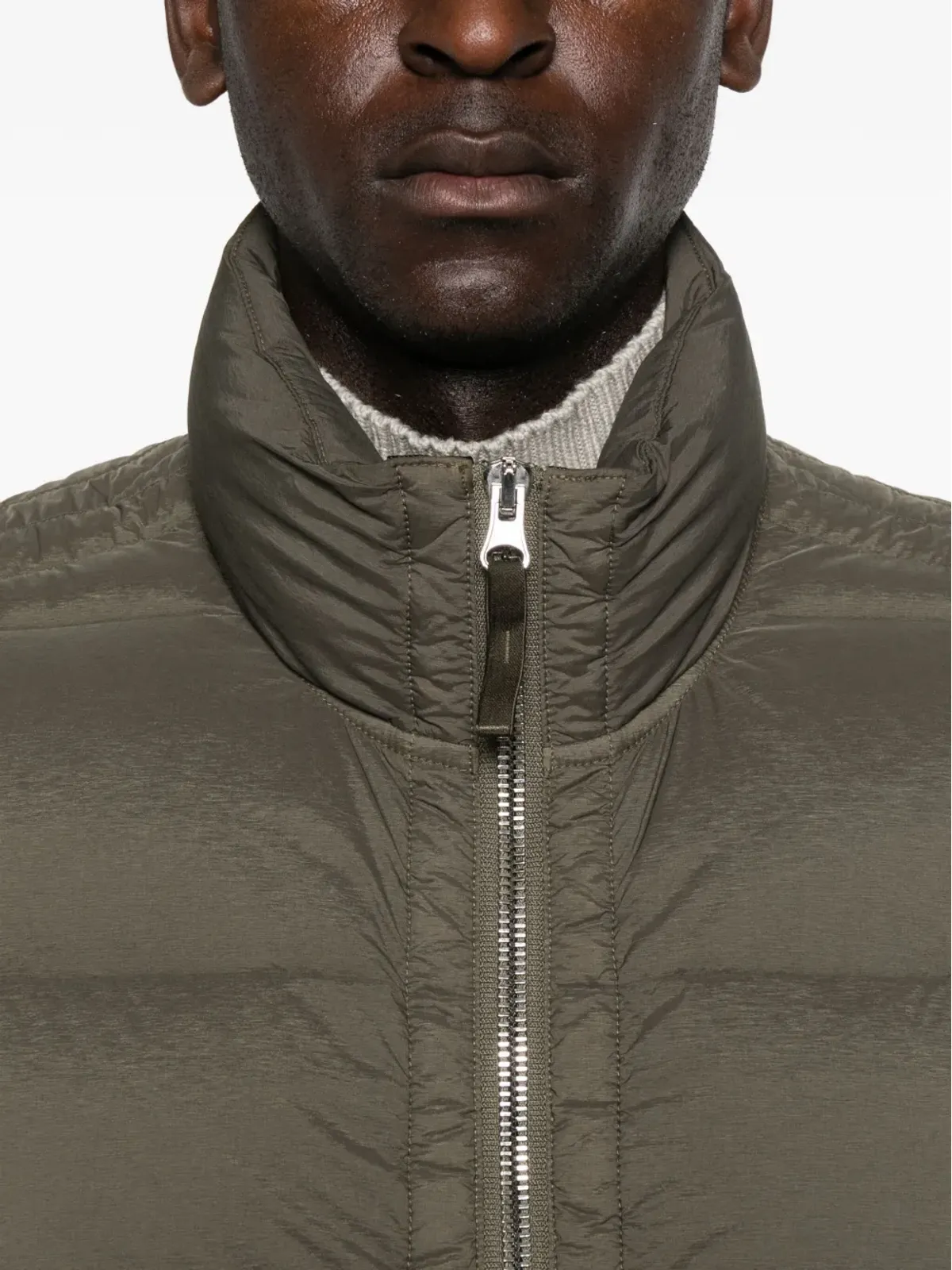 Stone Island キルティングジップフロントベスト - 画像5