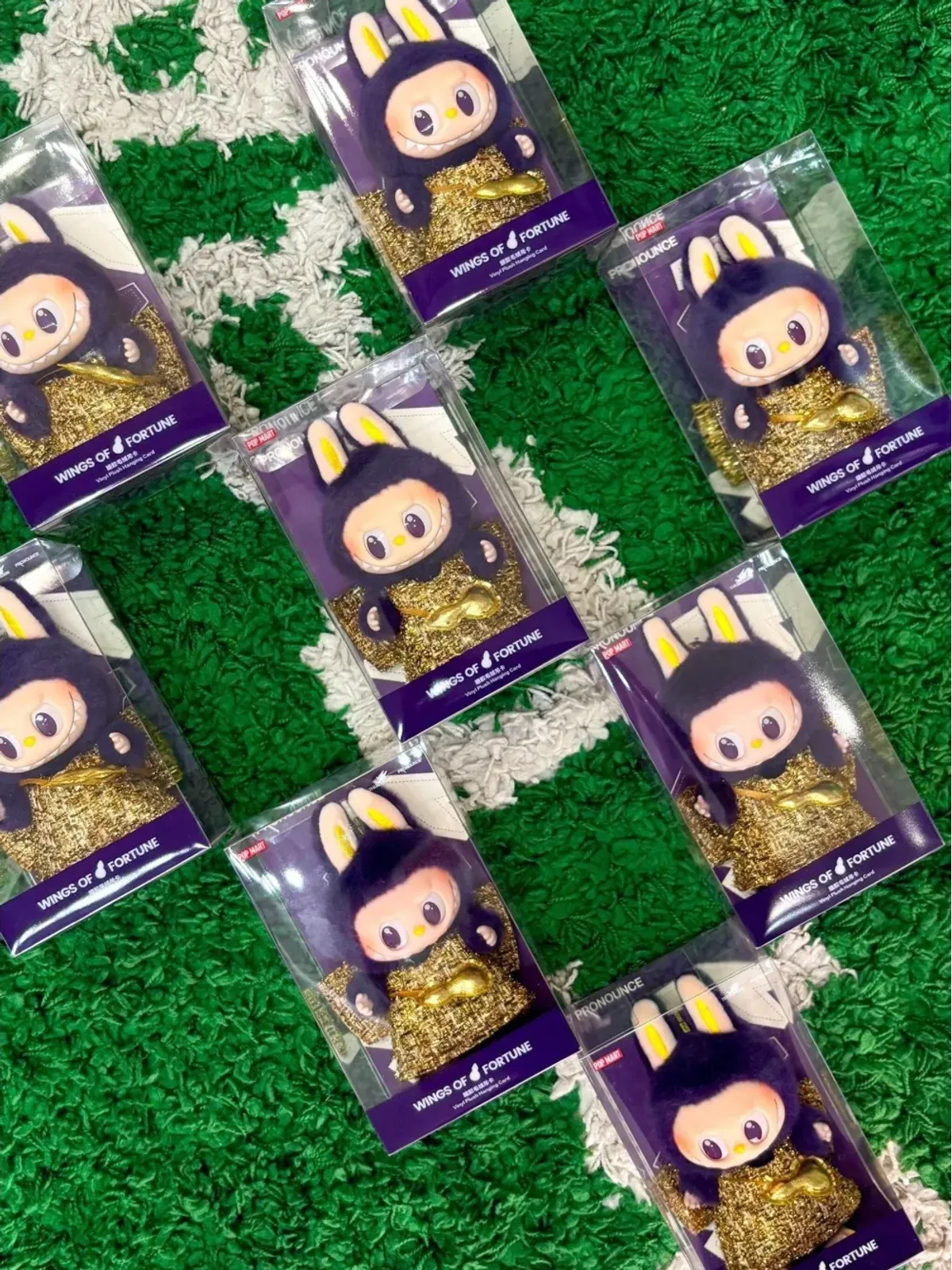 Pop Mart Labubu x Pronounce Wings of Fortune Vinyl Plush キーホルダー - パープル - 画像2