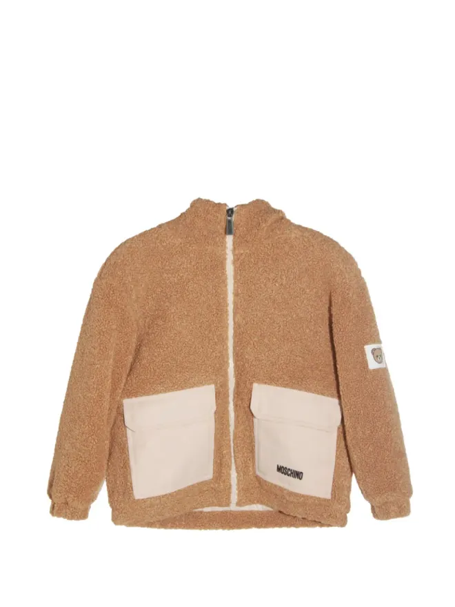 Moschino Kids Moschino Kids ポケットテディジャケット ブラウンの商品画像