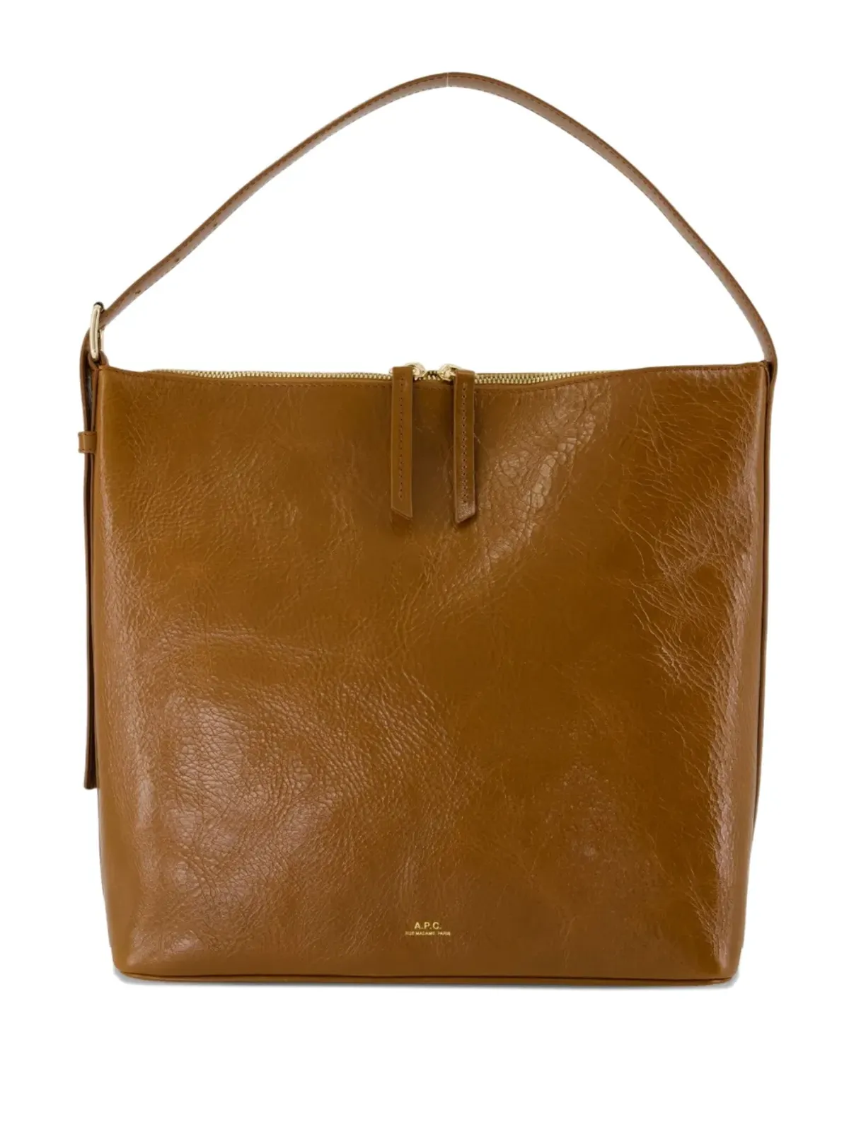 A.P.C. トップハンドルジップショルダーバッグ - 画像1