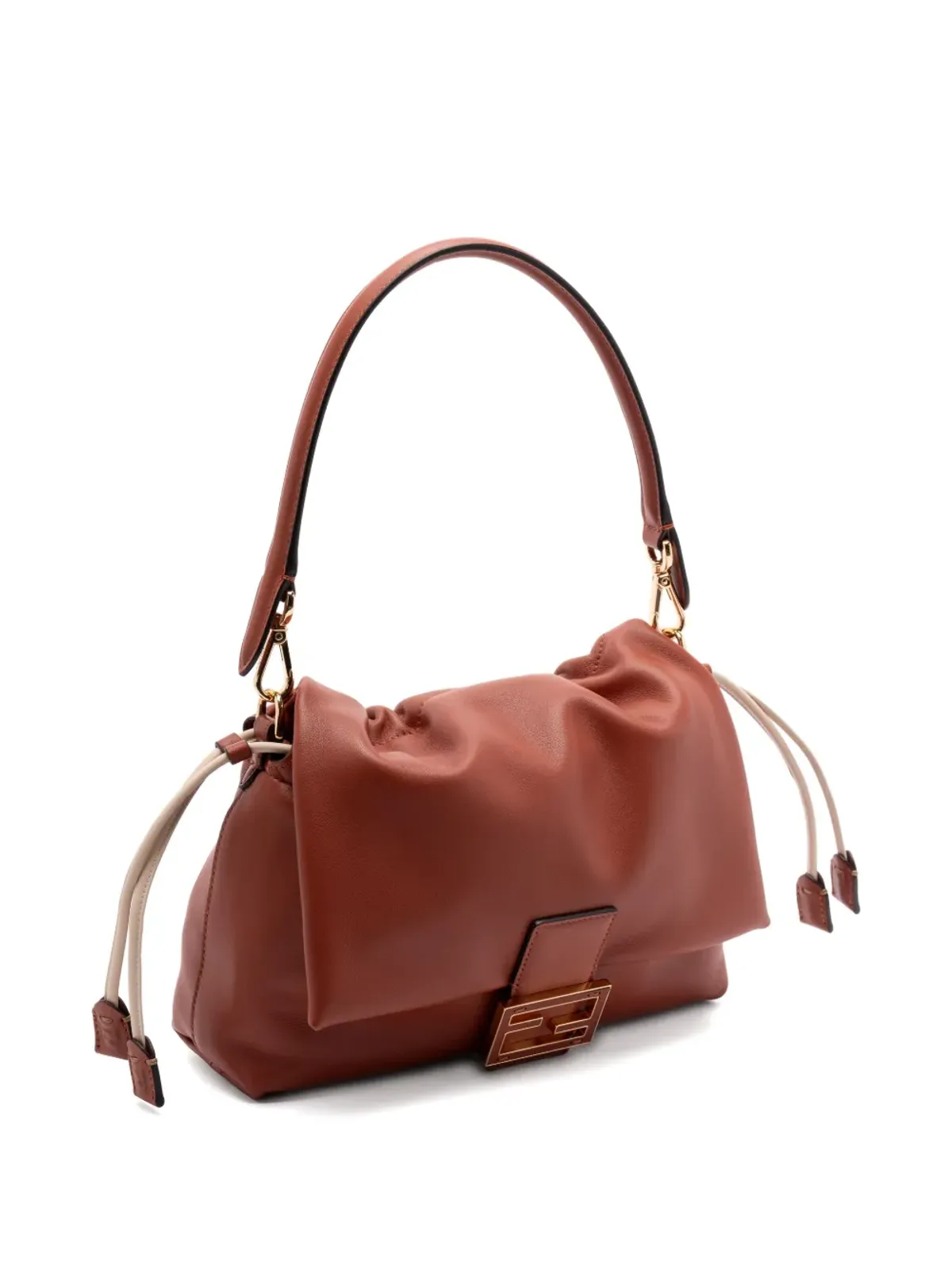FENDI マンマ バゲット ロゴプレート ショルダーバッグ - 画像3