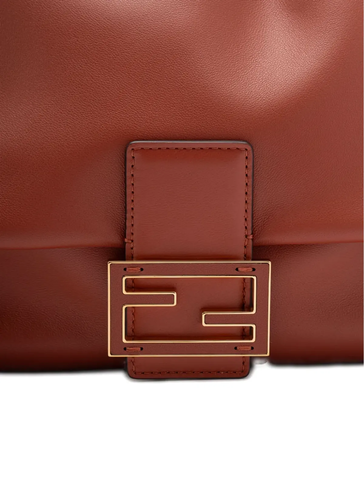 FENDI マンマ バゲット ロゴプレート ショルダーバッグ - 画像4