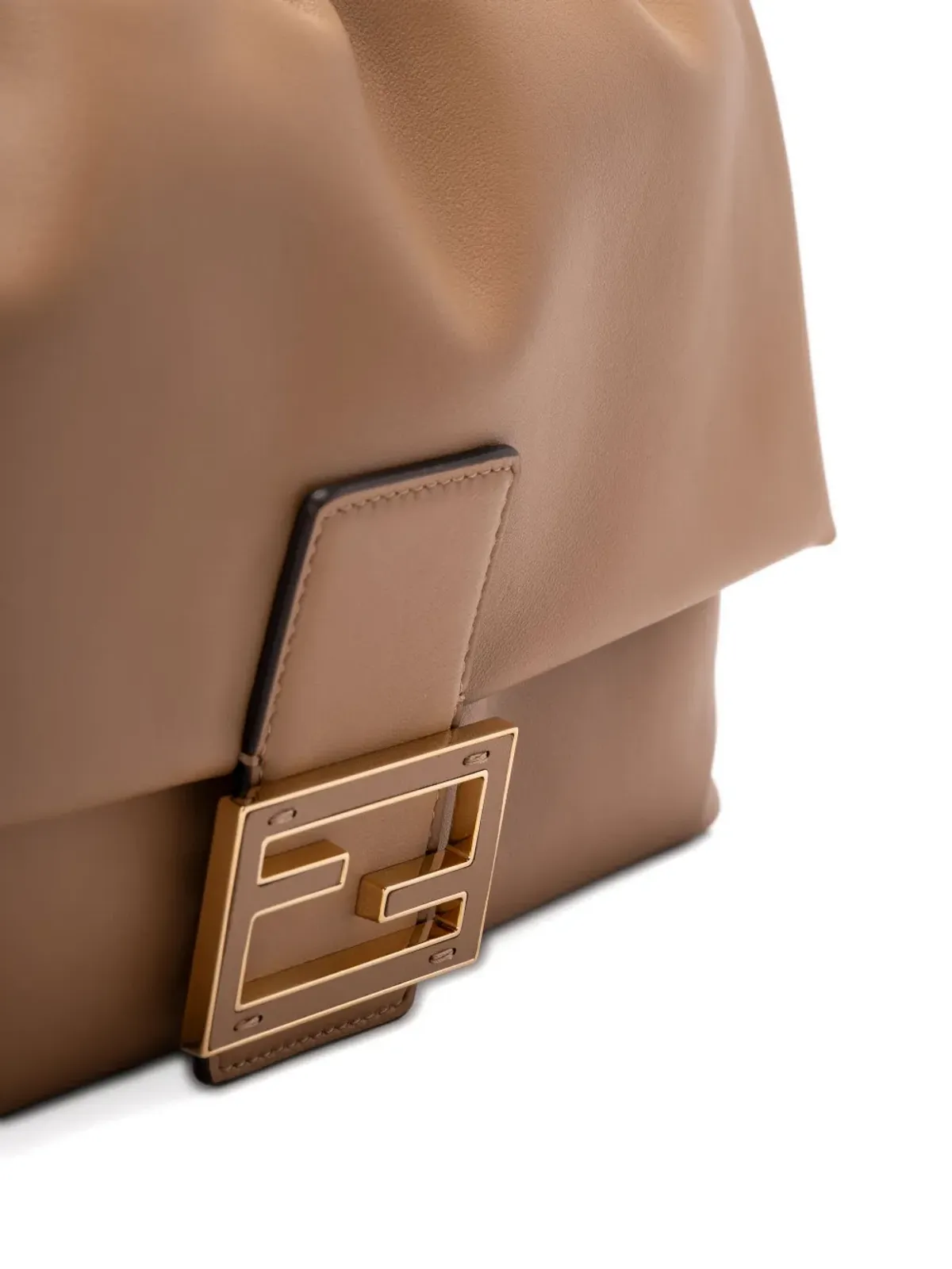 FENDI マーマ バゲット ロゴプレート ギャザー ショルダーバッグ - 画像5