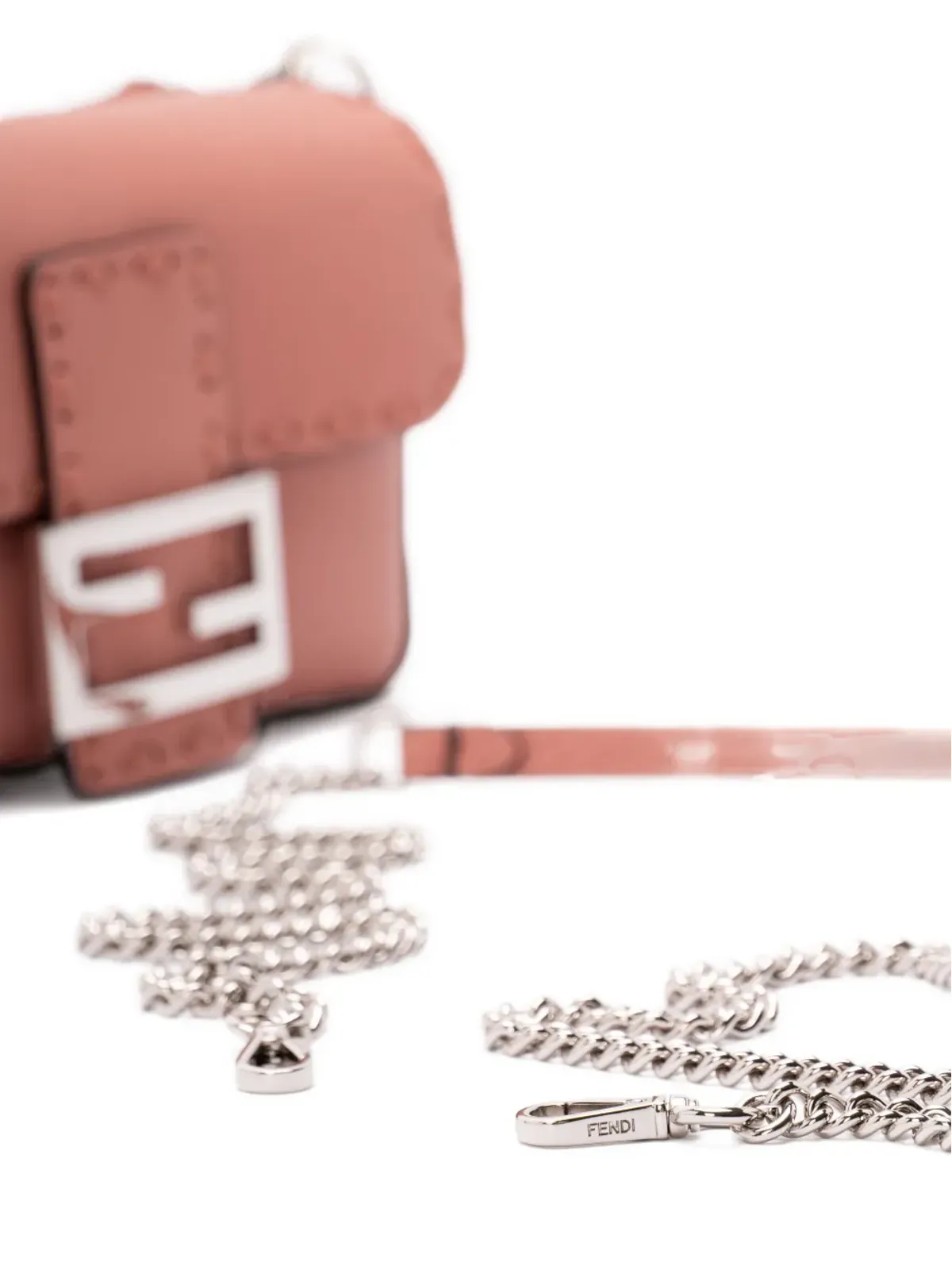 FENDI レザー チェーン ミニバッグ - 画像4