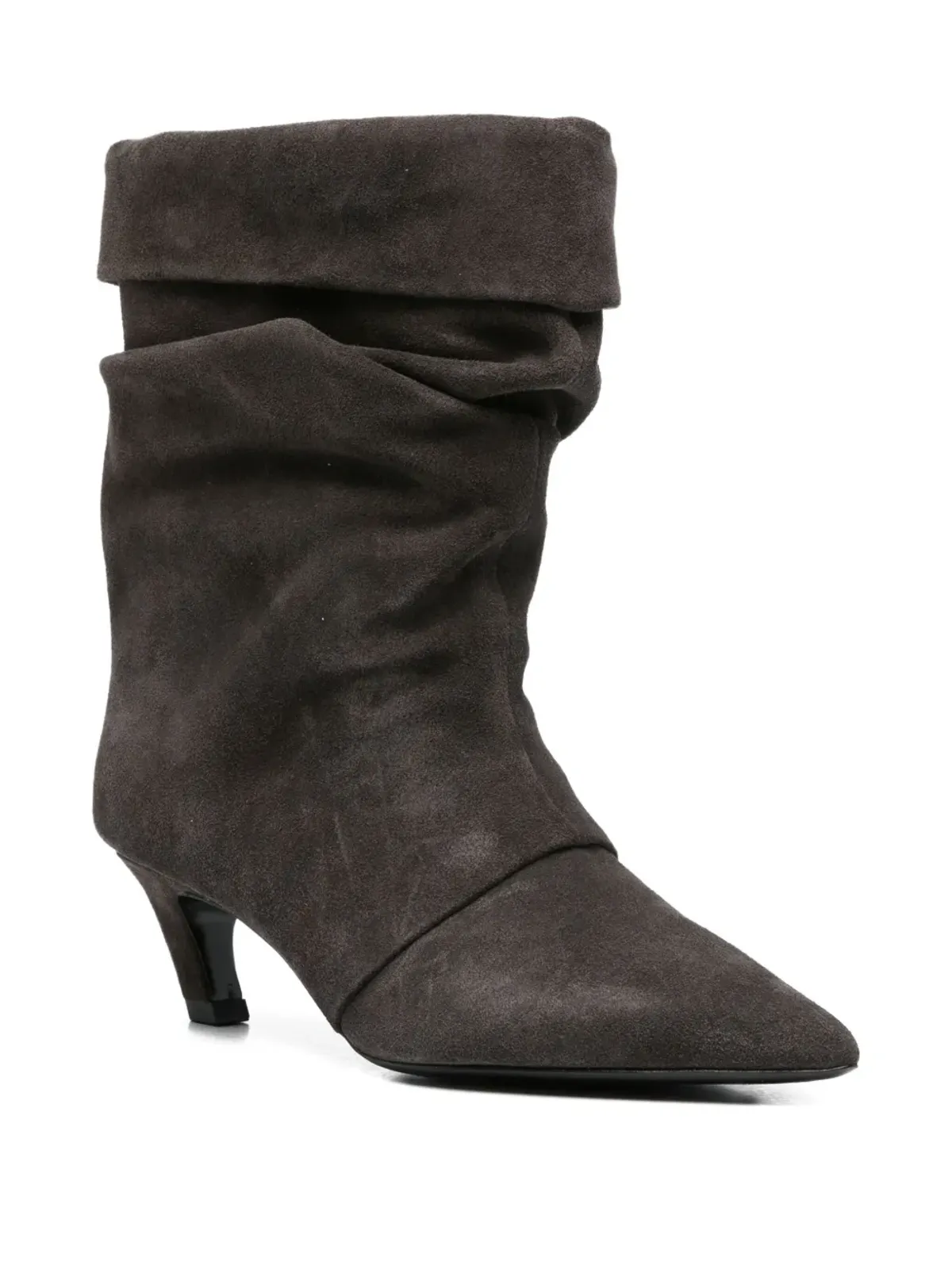 Ash slouch-effect pointed-toe boots - Grey - 画像2