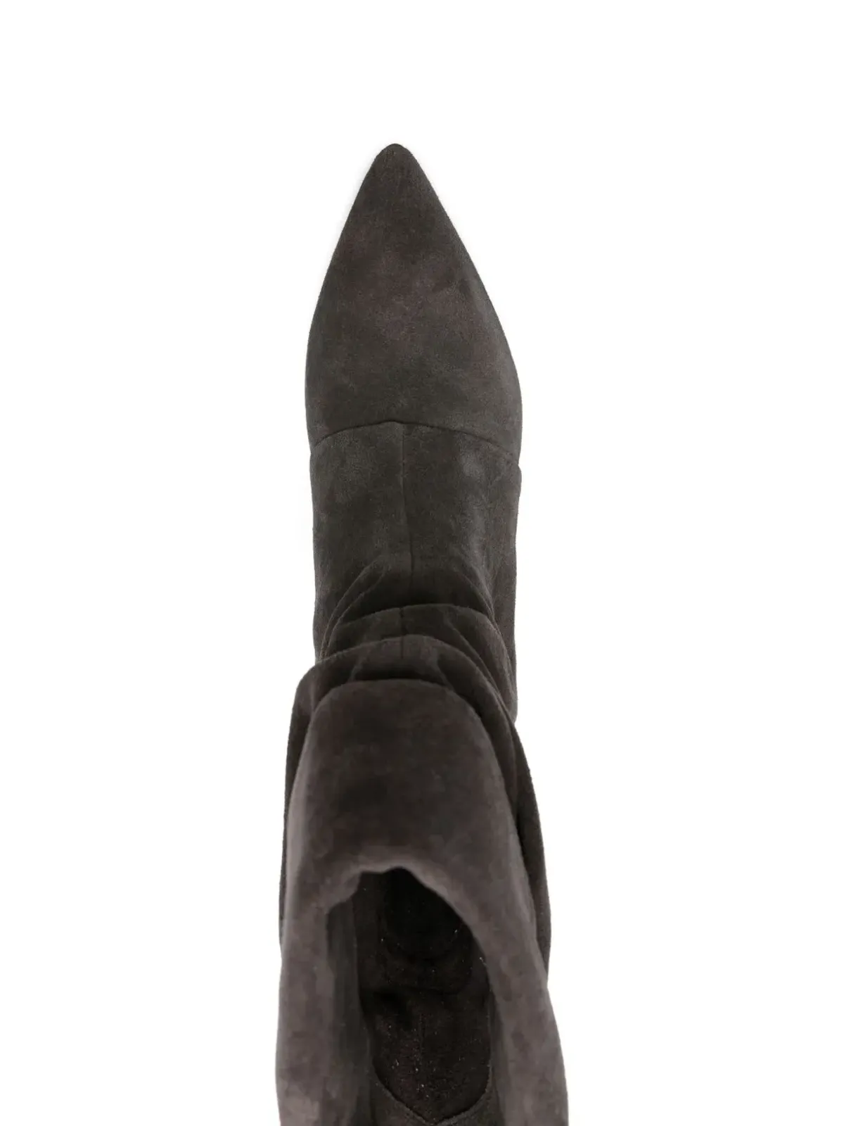 Ash slouch-effect pointed-toe boots - Grey - 画像4