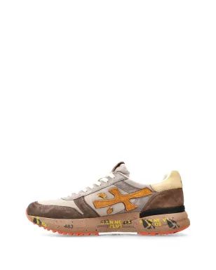 Premiata MICK 7866 レースアップ スエード スニーカー ブラウン - サムネイル4