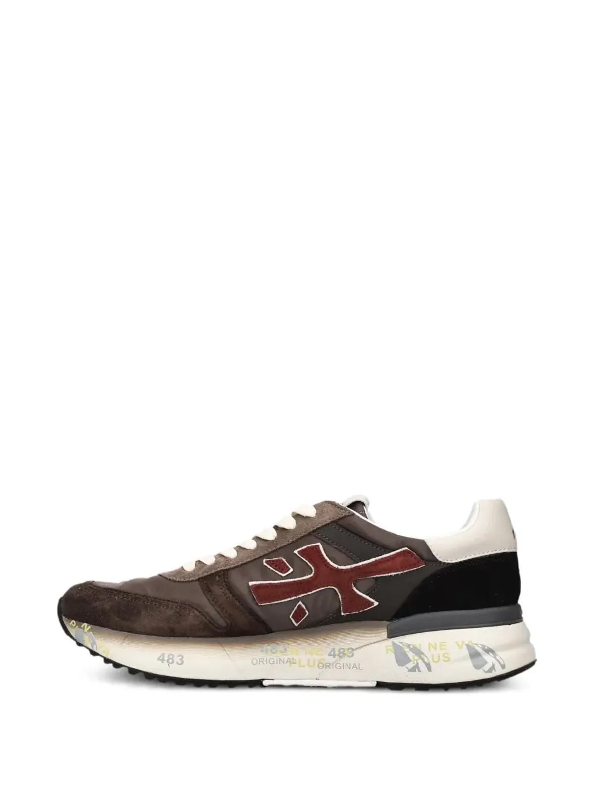Premiata ミック7714 レースアップスニーカー - ブラウン - 画像3