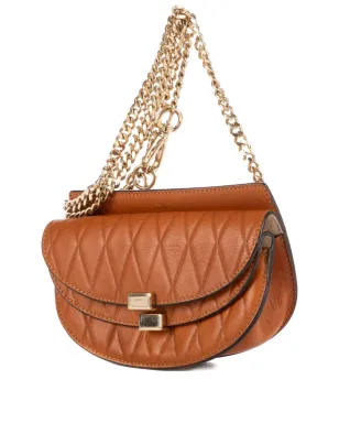 Chloé Pre-Owned キルテッドショルダーバッグ ブラウン - サムネイル1