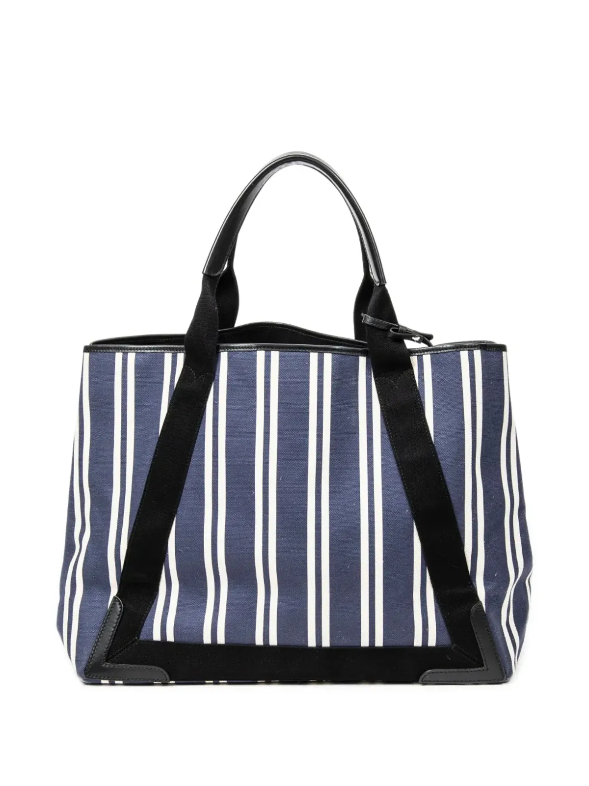 Balenciaga ビンテージ ストライプ柄トートバッグ ブルー - 画像2