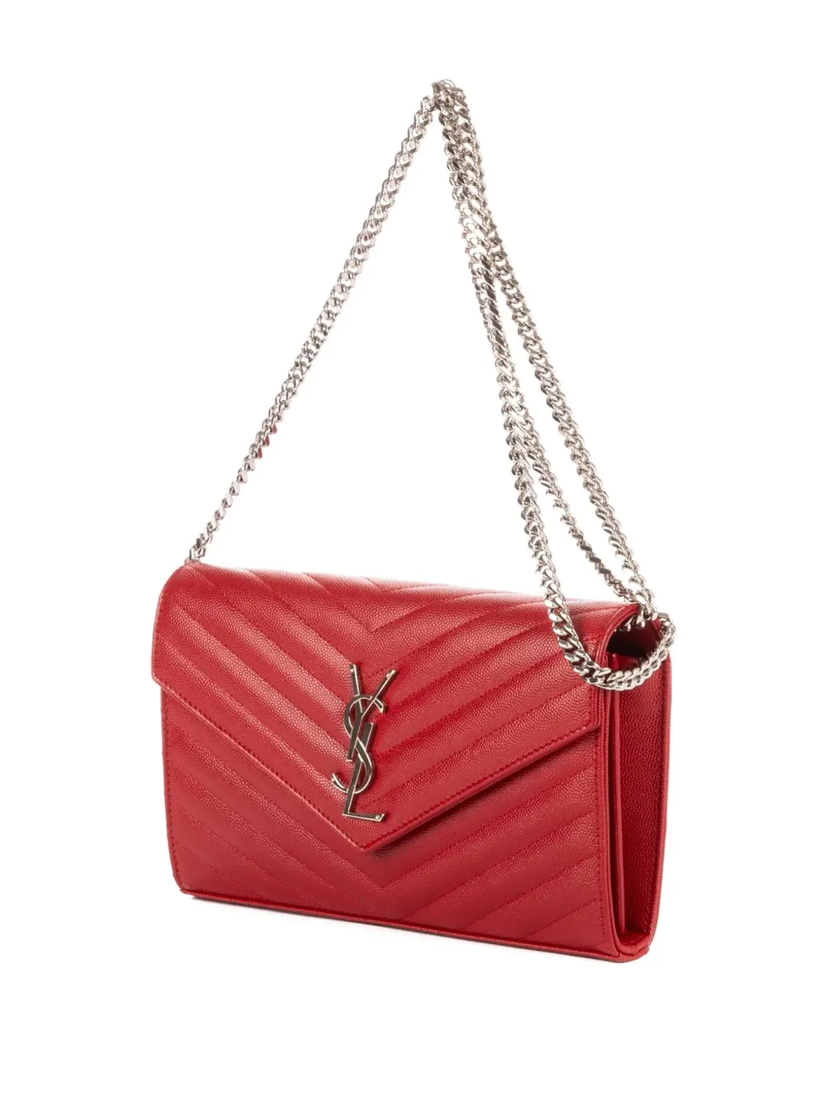 Saint Laurent Pre-Owned チェーンストラップ付きキルティングショルダーバッグ - 画像3